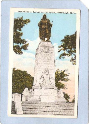 New York Plattsburgh Monument To Samuel De Champlain ny_box3~1169
