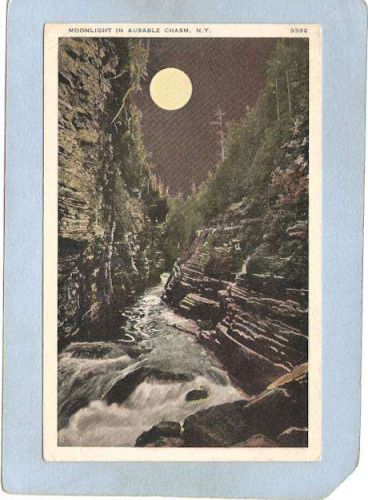New York Ausable Chasm Monlight In Ausable Chasm ny_box5~1471