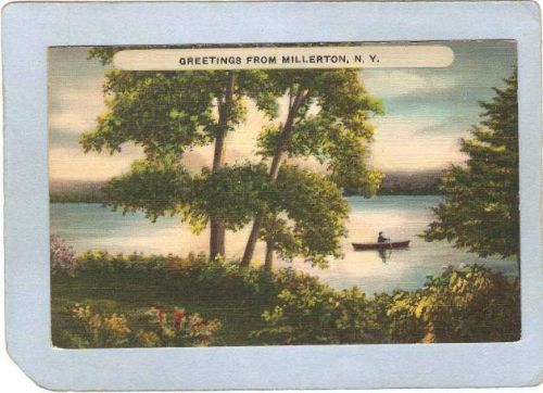 New York Millerton Greetings From Millerton N Y ny_box4~2091
