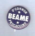 New York New York City Mayor Candidate: Beame O'Connor Procaccino Politica~1