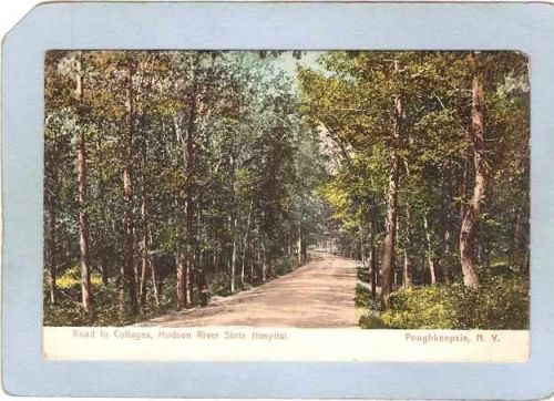 New York Poughkeepsie Road To Cottages Hudson River State Hospital ny_box4~2238