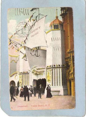 New York Coney Island Amusement Park Postcard Dreamland Coney Island top_b~396