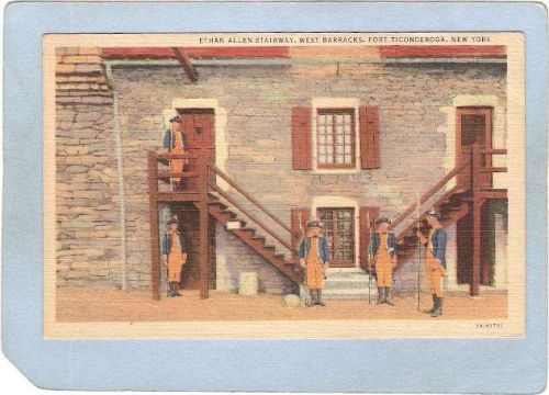 New York Fort Ticonderoga Ethan Allen Stairway West Barracks ny_box5~1610