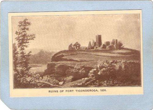 New York Fort Ticonderoga Ruins Of Fort Ticonderoga ny_box5~1646