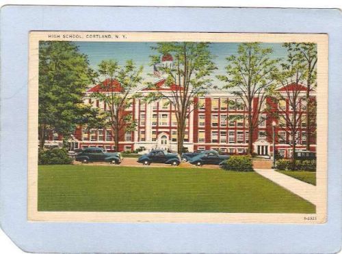 New York Cortland High School W/Old Cars ny_box3~1250