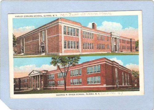 New York Elmira Double View Top Parley Coburn School Bottom George M Diven~1090