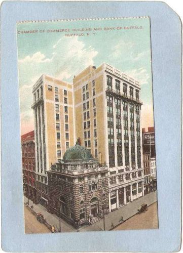 New York Buffalo Chamber Of Commerce Building & Bank Of Buffalo Street Sce~2702