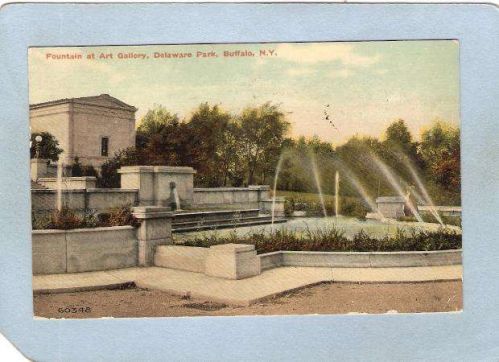 New York Buffalo Fountain At Art Gallery Delaware Park ny_box4~2557