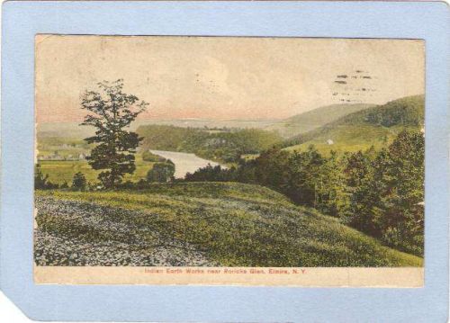 New York Elmira Indian Earth Works Near Roricks Glen ny_box3~988