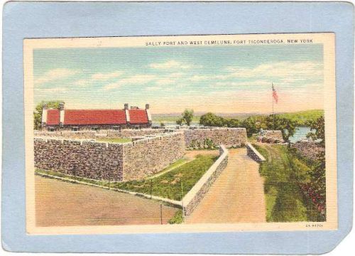 New York Fort Ticonderoga Sally Port & West Demilune ny_box5~1637