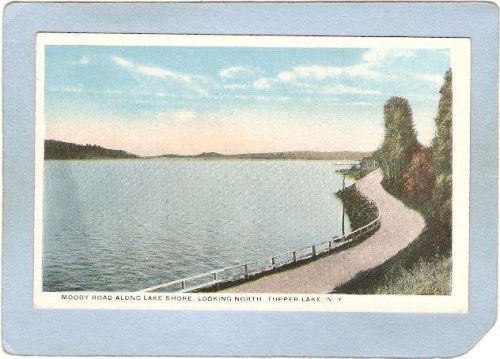 New York Tupper Lake Moody Road Along Lake Shore Looking North ny_box5~1821