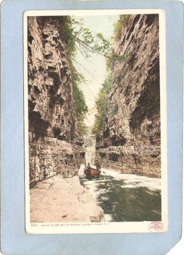 New York Ausable Chasm Grand Flume Below Rapids ny_box5~1477