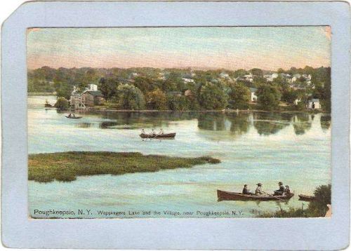 New York Poughkeepsie Wappinger's Lake & The Village ny_box4~2242