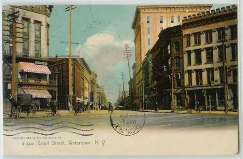 New York Watertown Court St Rotograph Co Intersection w/Old Buildings Incl~222