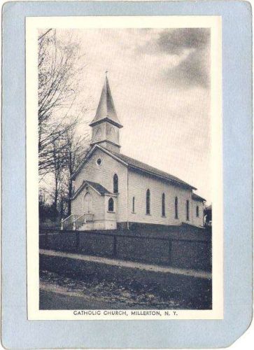 New York Millerton Catholic Church Photo Type Card ny_box4~2089