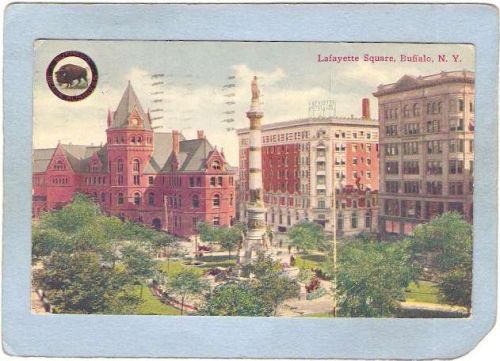 New York Buffalo Lafayette Square w/Buffalo Seal Top Left Corner ny_box4X1~2876