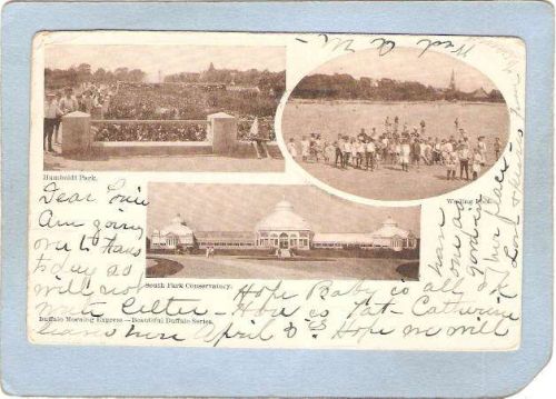 New York Buffalo Humbolt Park Wading Pool South Park Conservatory 3 View B~2800