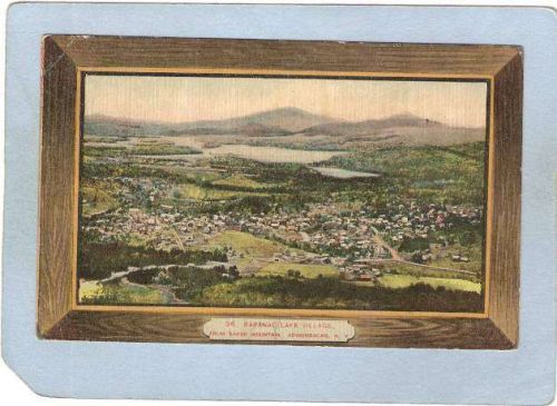 New York Saranac Lake Saranac Lake Village Brown Border ny_box5~1954