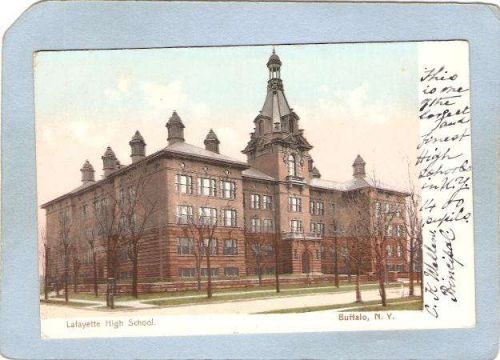 New York Buffalo Lafayette High School Undivided Back ny_box4X1~2762
