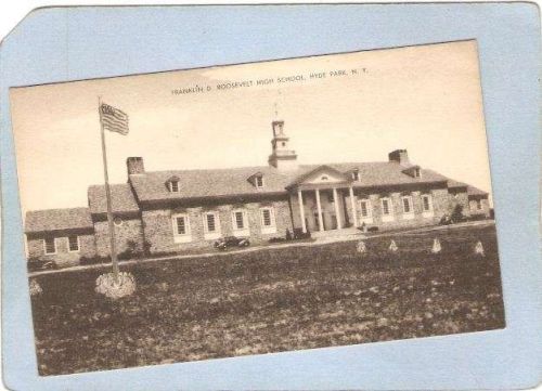 New York Hyde Park Franklin D Roosevelt High School Photo Type Card ny_box~2168