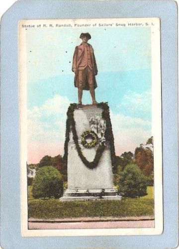New York Staten Island Statue Of R R Randall Founder Of Sailors' Snug Harb~37