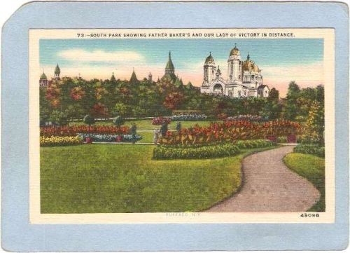 New York Buffalo South Park Showing Father Baker's & Our Lady Of Victory I~2532