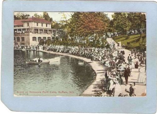 New York Buffalo Scene At Delaware Park Lake ny_box4X1~2849