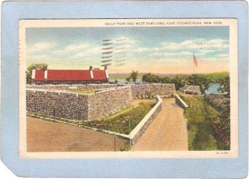 New York Fort Ticonderoga Sally Port & West Demilune ny_box5~1636