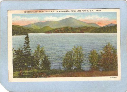 New York Lake Placid Whiteface Mt & Lake Placid From Whitefac Inn ny_box5~1723