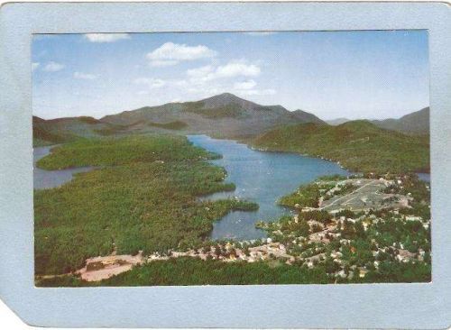 New York Lake Placid Aerial View Showing Lake Placid ny_box5~1663