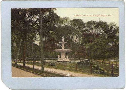 New York Poughkeepsie Soldier's Fountain ny_box4~2249