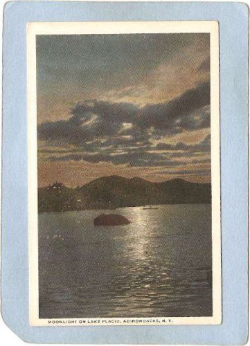 New York Lake Placid Moonlight On Lake Placid ny_box5~1702