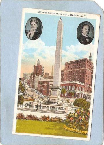 New York Buffalo McKinley Monument w/Small Photos Top Corners ny_box4~2589
