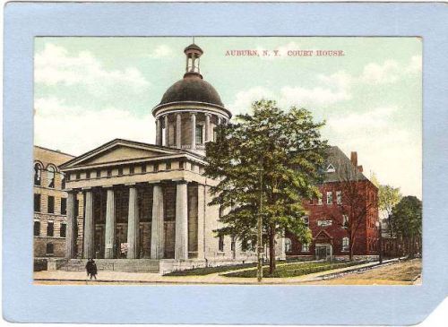 New York Auburn Cayuga County Court House Street Scene Intersection ny_box~791