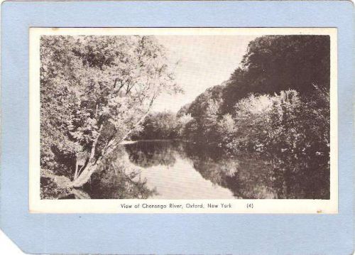 New York Oxford View Of Chenango River Photo Card ny_box3~1134