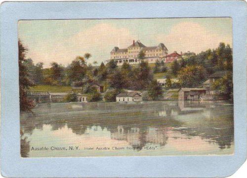 New York Ausable Chasm Hotel Ausable Chasm From The Eddy ny_box5~1452