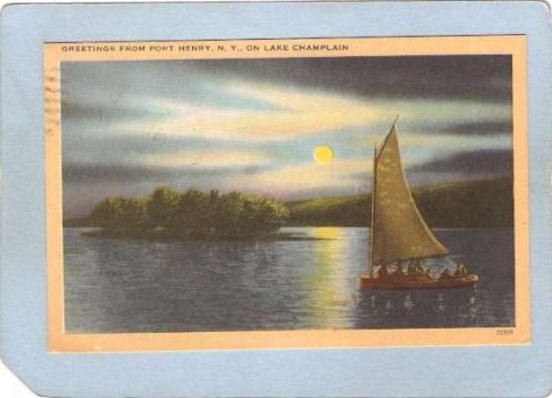 New York Port Henry Greetings From Port Henry ny_box5~1812