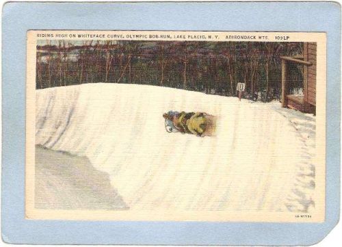 New York Lake Placid Riding High On Whiteface Curve Olympic Bob Run ny_box~1750