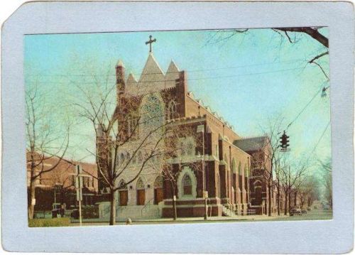 New York Poughkeepsie St Mary's Roman Catholic Church Church St Street Sce~2260