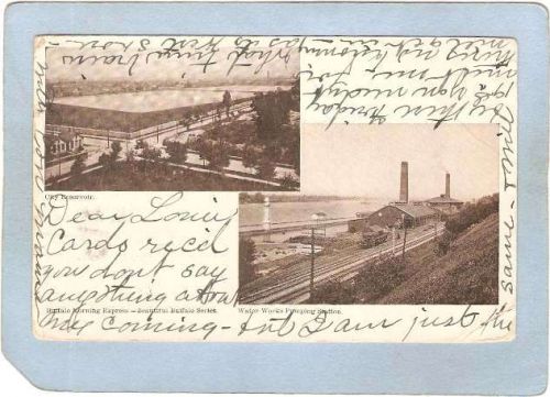 New York Buffalo City Reservoir Water Works Pumping Station 2 View Buffalo~2799