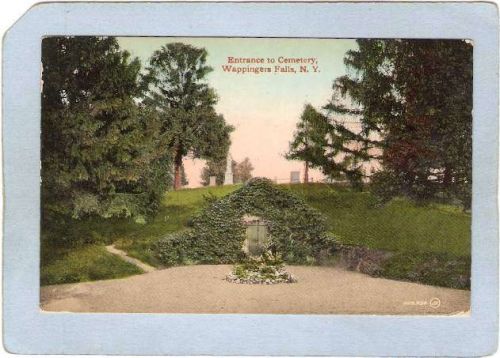 New York Wappingers Falls Entrance To Cemetery ny_box4~2134