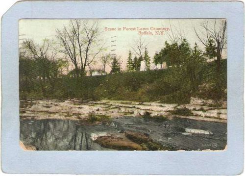 New York Buffalo Scene In Forest lawn Cemetery ny_box4X1~2674