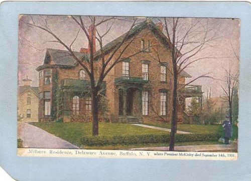 New York Buffalo Milburn Residence Delaware Ave Where Pres McKinley Died S~2568