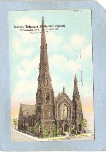New York Buffalo Asbury Delaware Methodist Church Delaware Ave & Tupper St~2645