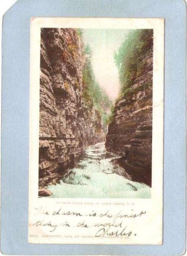 New York Ausable Chasm Up Fro Table Rock Undivided Back ny_box5~1513
