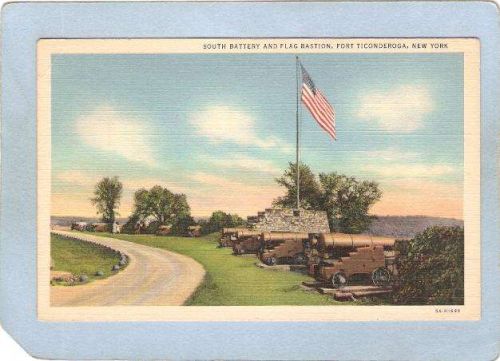 New York Fort Ticonderoga South Battery & Flag Bastion ny_box5~1622