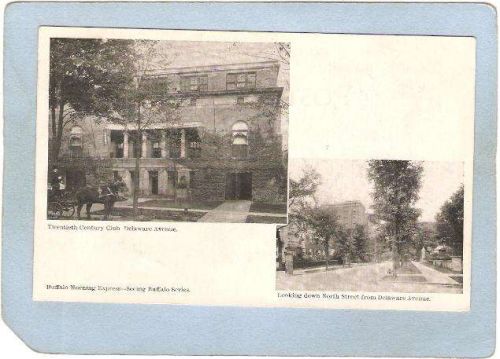 New York Buffalo Twentieth Century Club Delaware Ave Looking Down North St~2809
