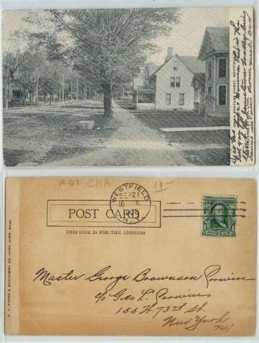 New York Westfield South Portage St Unpaved Road Old Houses~128