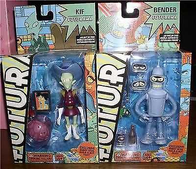 Futurama Bender Kif Robot Devil Build A Bot 2 Action Figures