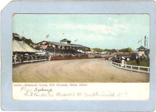 New York Staten Island Richmnd County Fair Grounds Undivided Back nyc_box2~54